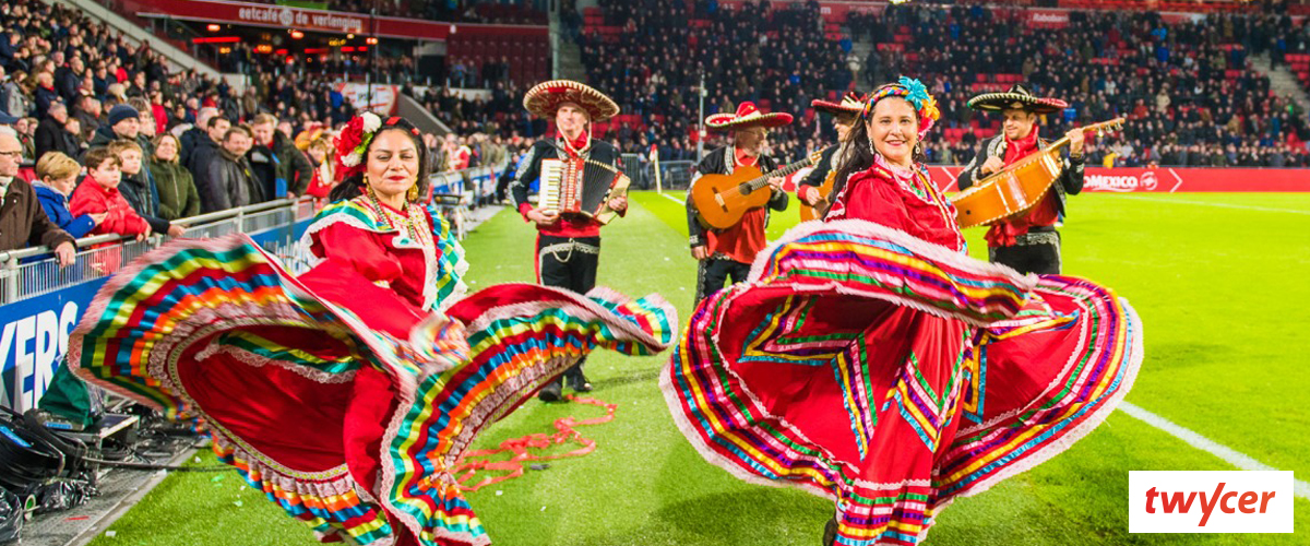 Brassband om gasten te verwekomen op een feest